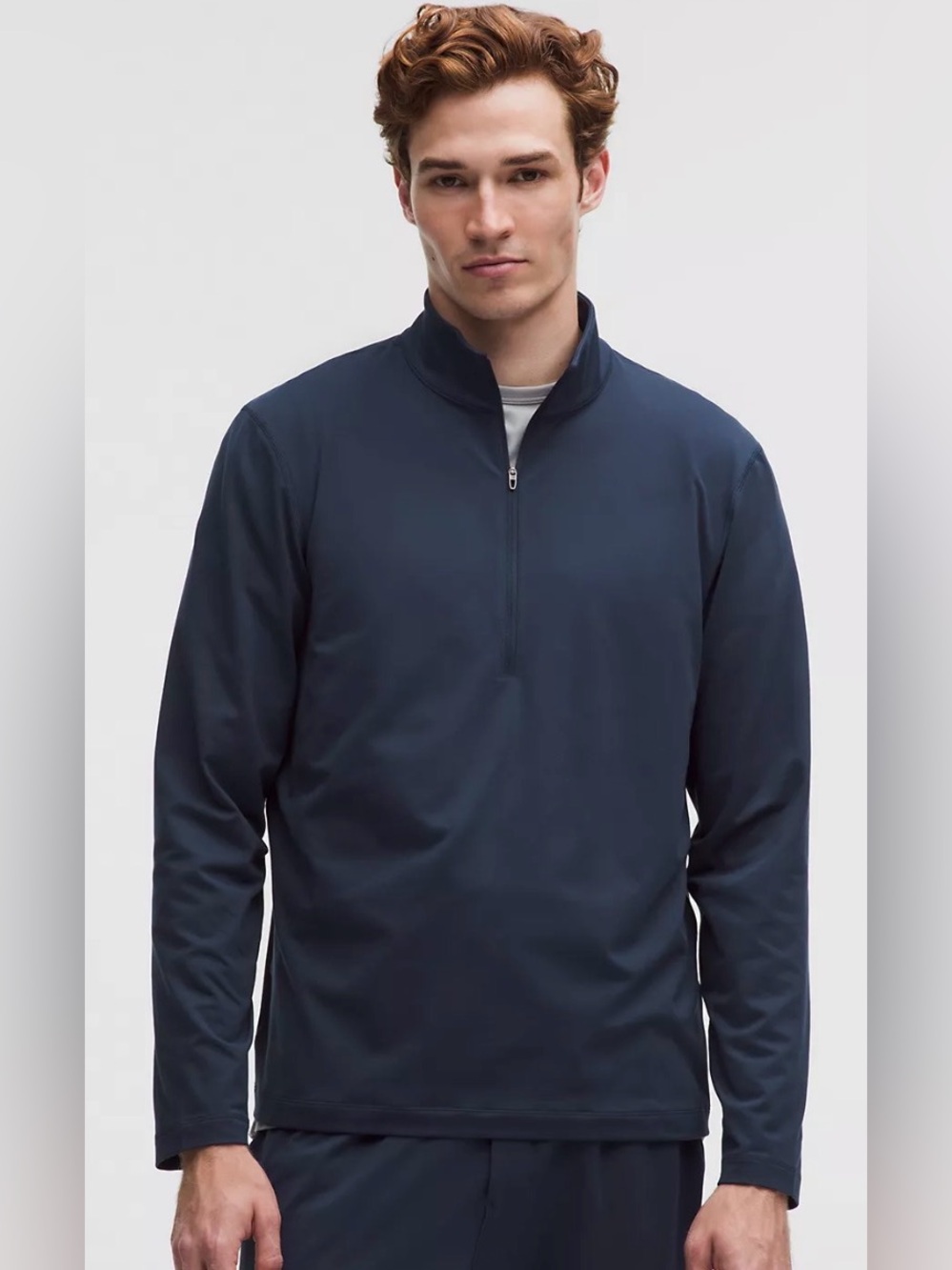 Lululemon Soft Jersey Half Zip Shirt Club Navy Men’s Size XL Brand New